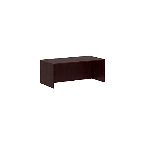 Alera Valencia Series Straight Front Desk Shell - Mahogany