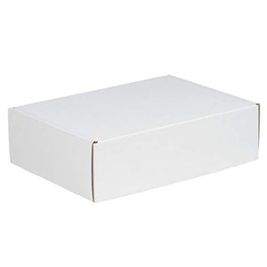 "Aviditi White Deluxe Literature Mailing Boxes, 24" x 18" x 6", Pack of 25, Crush-Proof, For Shipping, Mailing and Storing", oyster white