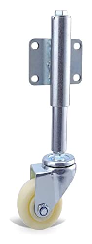 IkiCk Transparent PU Rubber Swivel Caster Wheels Set of 4 - 75mm