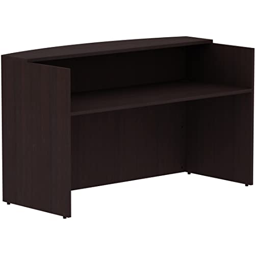 Lorell Essentials Reception Desk, Espresso