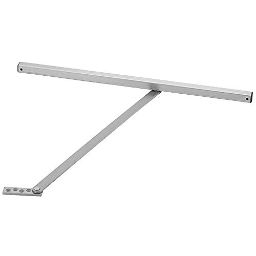Glynn Johnson 450 Series Medium Duty Surface Overhead Stop, Size 4, Stainless Steel Finish