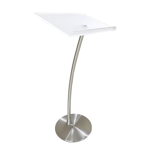 GICIR Clear Acrylic Slanted Podium Stand - Professional Conference Pulpit for Churches & Offices