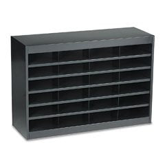 Safco E-Z Stor Literature Centers with Steel Frames and Shelves Organizer, Pack of 2