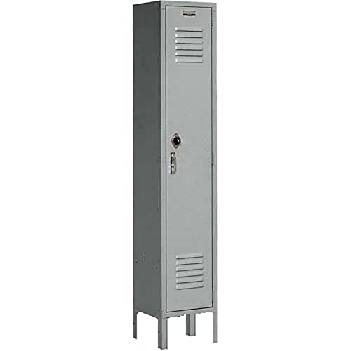 Global Industrial Single Tier Locker 12x18x72 1 Door Unassembled Gray