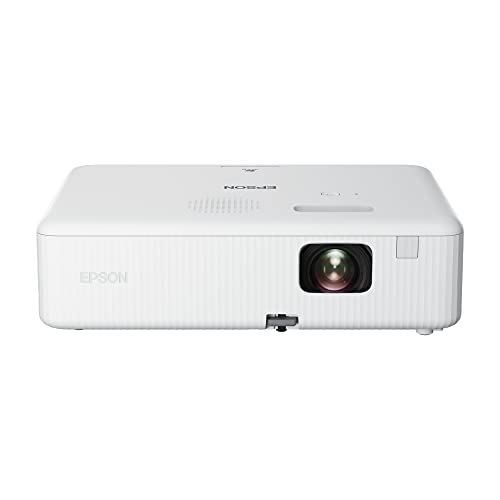 Epson EpiqVision Flex CO-W01 Portable Projector, 3-Chip 3LCD, 3000 Lumens, 300-Inch Screen, Streaming Ready