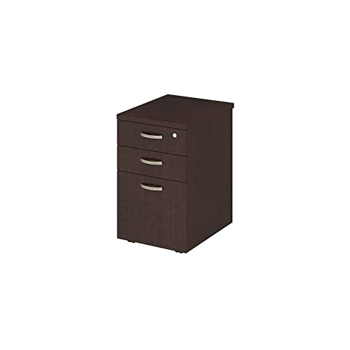 Bush Business Furniture Easy Office Mocha Cherry 3 Drawer Mobile Pedestal