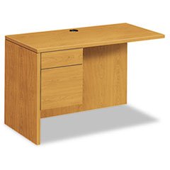 HON 10500 Series Laminate Left Return Desk Ensemble - Harvest, 48"x24"x29-1/2