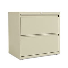 Four-Drawer Lateral File Cabinet, 42w x 19-1/4d x 53-1/4h, Putty