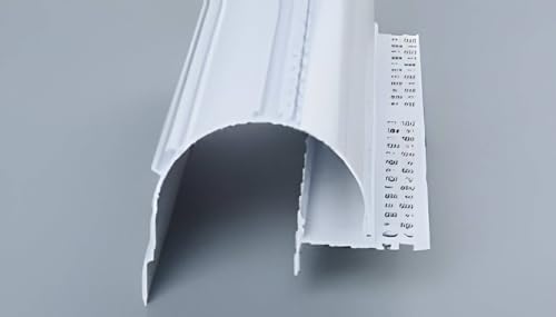 HISANDUK 20-Pack 65.6ft Plaster-in LED Aluminum Channel for Cabinet Kitchen Strip Lighting