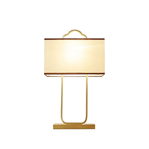 VejiA Modern Gold Plated Antique Copper Chinese Style Desk Lamp