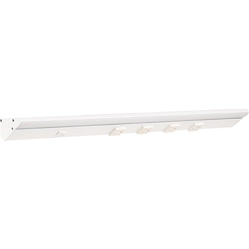 Generic High Output Lighted Power Strip, 24-1/2", 800 Lumens, White Finish, 3000K