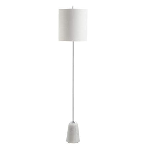 JONATHAN Y JYL2061A Lincoln 62.5" Marble/Metal Floor Lamp, Chrome