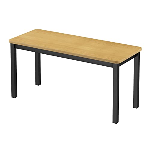 Correll Library Table with Fusion Maple and Brown Finish LR2472-16-09-16