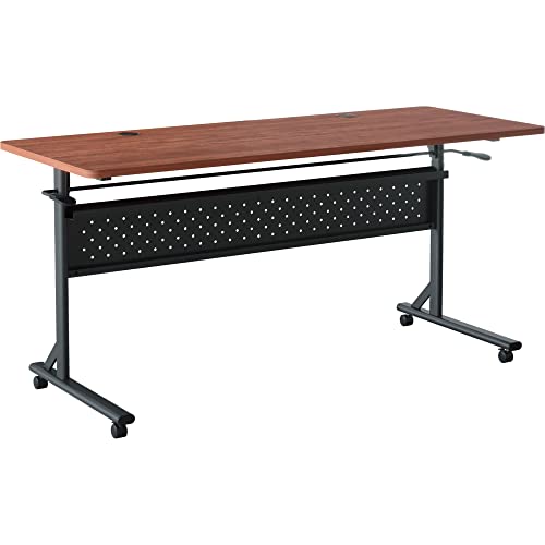 Lorell Shift 2.0 Flip Mobile Nesting Table, Cherry