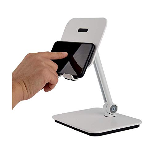 Laptop Stand for Desk, Mobile Phone Stand, Adjustable Multi-Angle Notebook Riser, Foldable Portable Ergonomic Computer Desktop Laptop Holder for Desk, Home Office Furniture Set (White)