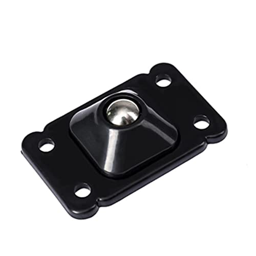 None Adhesive Wheels 20Pcs Caster Pulley 360° Rotating Swivel Casters for Furniture - White/Black