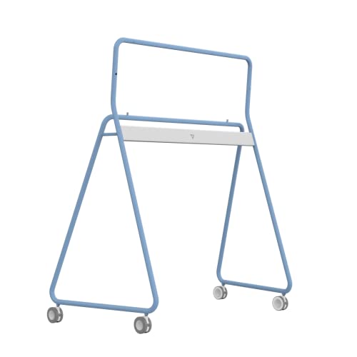 Vibe 55'' Interactive Whiteboard Portable Stand with Lockable Wheels - Blue