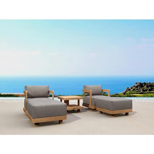 212 Main Granada Deep Seating Set Natural Smooth Well Sanded - 5 Piece