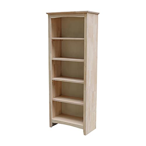 IC International Concepts Shaker Bookcase - 60" H