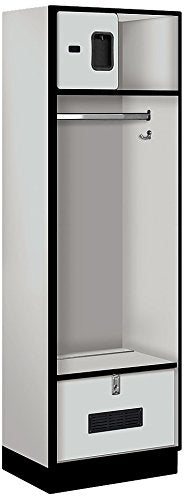 Salsbury Industries Designer Wood Locker 18-Inch Grey