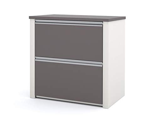Bestar Connexion 2 Drawer Lateral File Cabinet 30" Slate/Sandstone