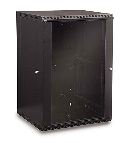 Kendall Howard 18U LINIER Fixed Wall Mount Cabinet with Glass Door