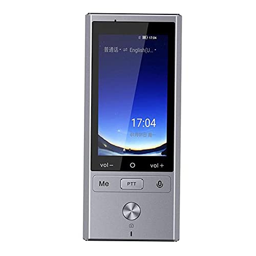 None SMFYQ 107 Languages Real Time Translation Smart Voice Translator +GPS+BT (Silver Grey)