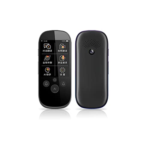 UsmAsk Language Translator Device - 77Language Smart Translations, Photo Translation, Offline Mode - Black