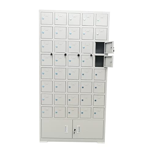 TECHTONGDA 40 Slots Cell Phone Storage Locker Cabinet with Door Locks and Keys