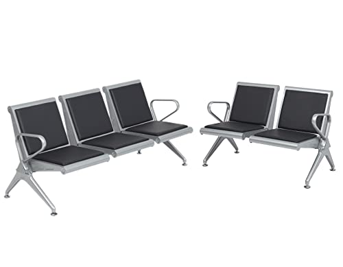 Kinfant 5-Seat Waiting Room Chairs Sofa with Armrest