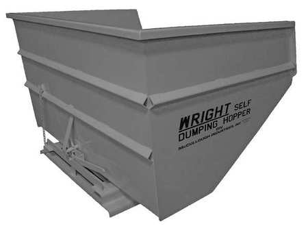 GRAINGER APPROVED Self Dumping Hopper 6000 lb. Gray