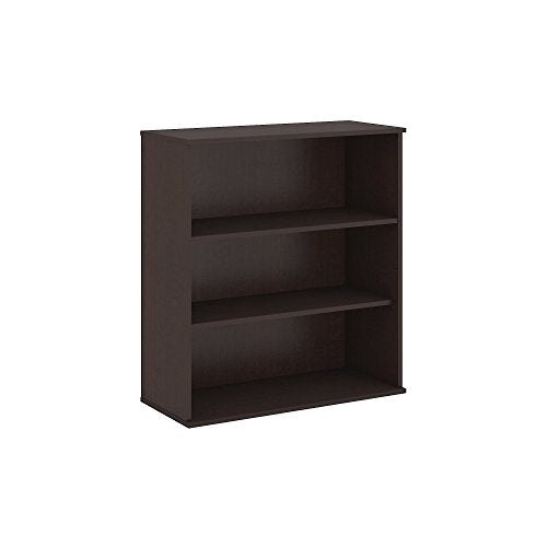 Bush Business Furniture Easy Office 48H 3 Shelf Bookcase in Mocha Cherry