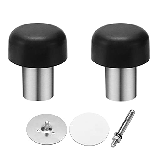 SXYD Stainless Steel Spring Door Stops - Heavy Duty Retractable Doorstop (2 Pcs, 2.36inch)