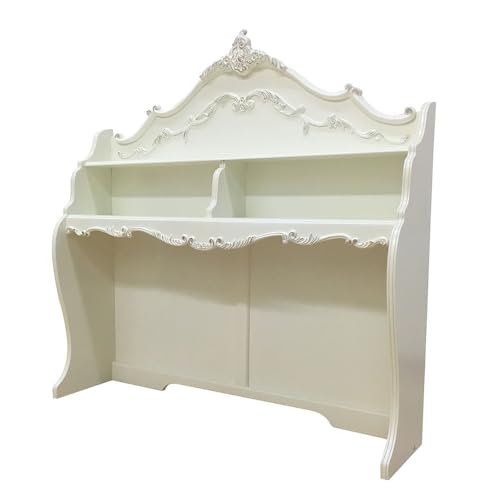 Generic Computer Desk Hutch | Pearl White