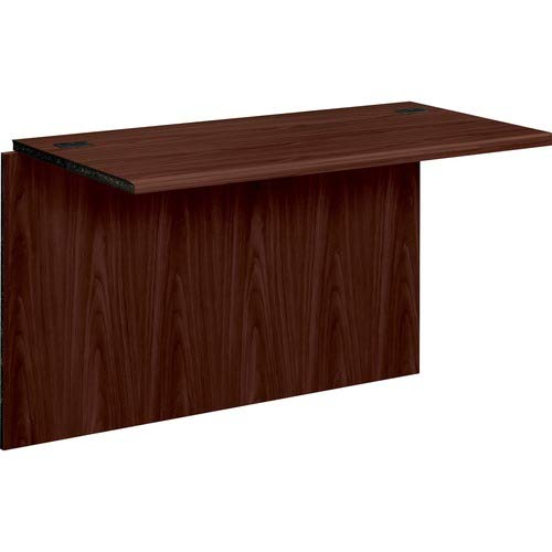 HON Desk Bridge for U-Shaped Workstation, 47"x24"x29-1/2", Mahogany