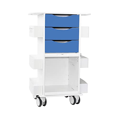 TrippNT Core DX Cart with Global Blue Drawers and Sliding Door