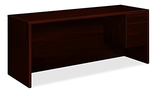 HON 10500 72x24x29-1/2-Inch Mahogany Credenza with Right Pedestal