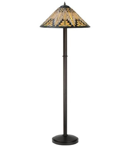 Meyda Tiffany Nuevo Three Light Floor Lamp Base in Bronze/Dark