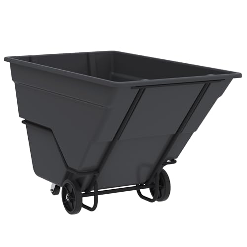 Akro-Mils 77810BLACK Akro-Tilt Heavy-Duty Utility Cart, 2000 lbs. Capacity, Black