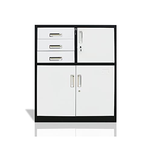 RHSH Metal Office File Cabinet with Locks - Three Drawers, Small Size - 0.9mm