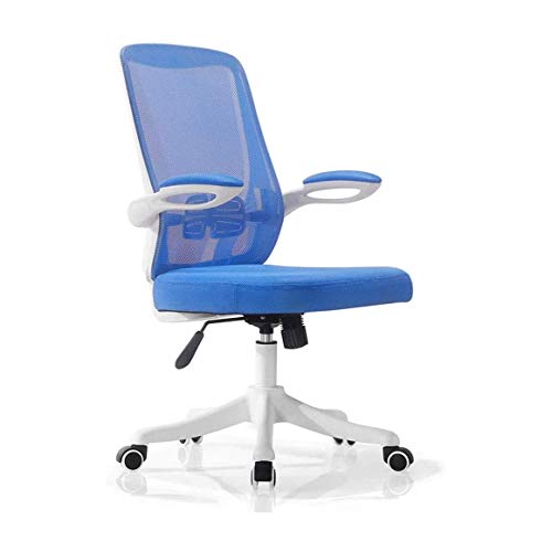 UsmAsk Ergonomic Swivel Mesh Mid Back Office Chair with Flip Up Arms (Color: B)
