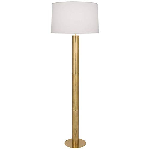 Robert Abbey Lighting Michael Berman Brut Modern Brass Metal Column Floor Lamp