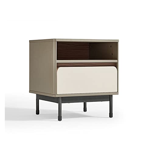 BinOxy Small Nightstand Bedside Table Storage Cabinet