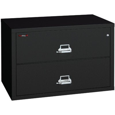 FireKing Fireproof 2-Drawer Lateral File - Champagne Finish, E-Lock