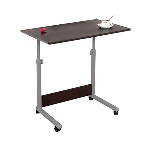 None Laptop Stand Rolling Cart Foldable Portable Mobile Height Adjustable Standing Table