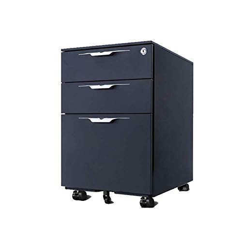 GaoF Metal 3-Layer Locking Filing Cabinet - Office/Home Vertical Storage