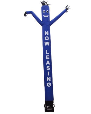 "Now Leasing" Air Dancers Inflatable Tube Man Complete Set with 1 HP Sky Dancer Blower, 20-Feet, Blue
