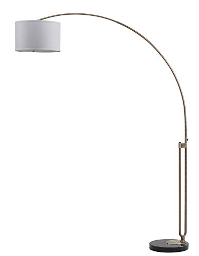 Safavieh Polaris Arc Floor Lamp Antique Brass/Black 84-inch LED Bulb Included