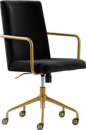 Elle Decor CHR10058A Giselle Home Office Chair, Black