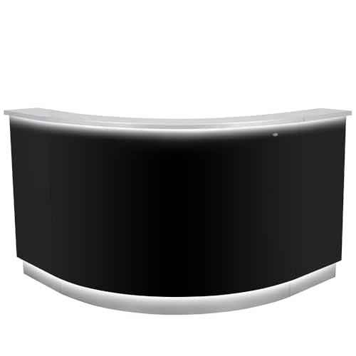 Dir LED Illuminated Curved Reception Desk